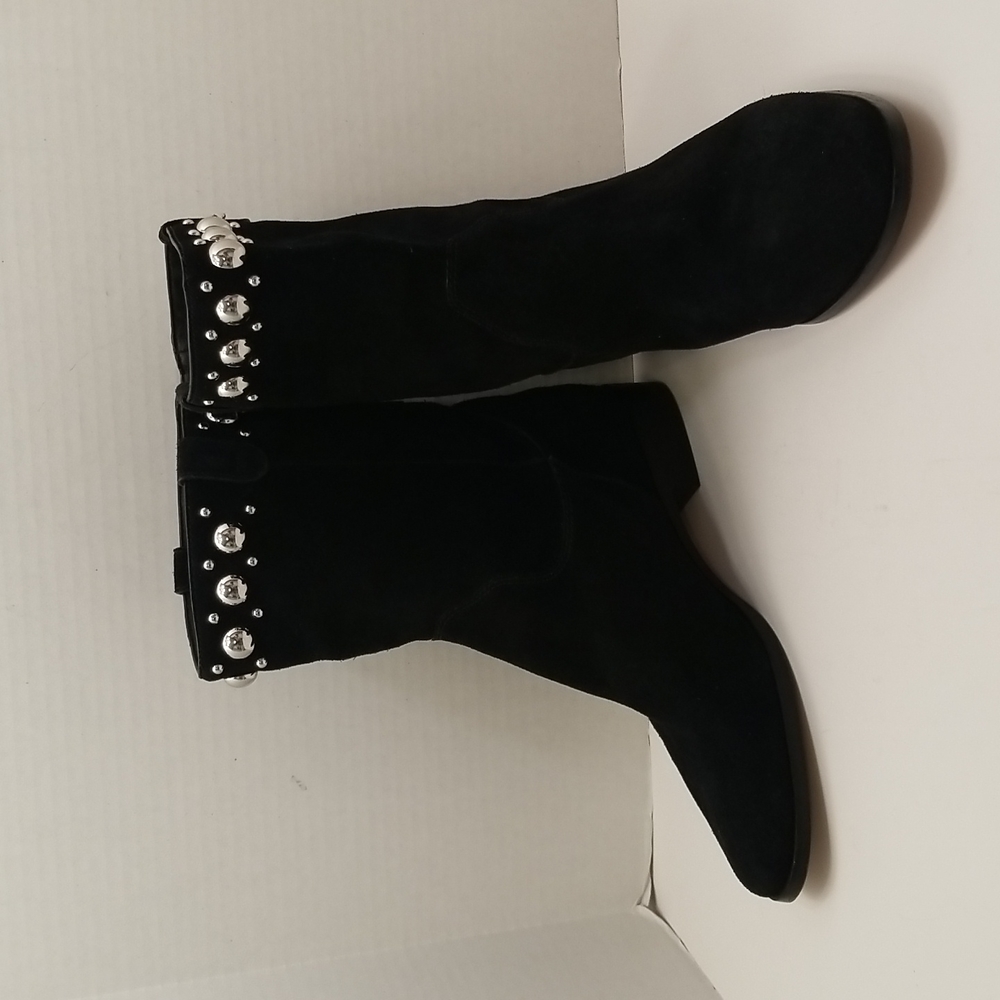 Michael Kors Hayes Boot Mid Suede Studded Size 11